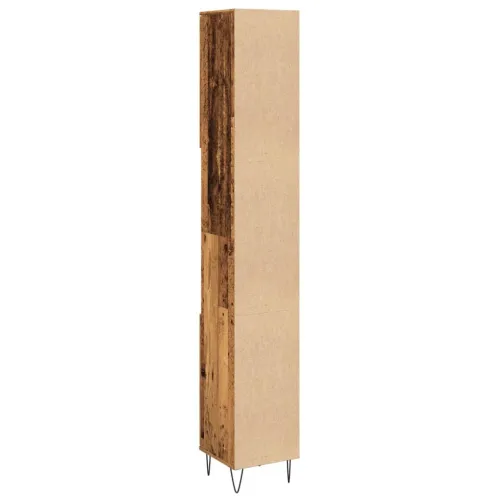 Kupaonski ormarić staro drvo 30x30x190 cm konstruirano drvo - Staro drvo 1 Cijena
