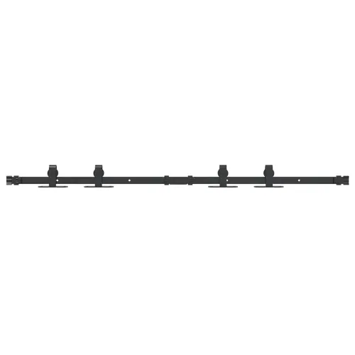 Komplet kliznih vrata ormarića 122 cm ugljični čelik - 122 cm 1 Dvokrilna vrata Crna Cijena