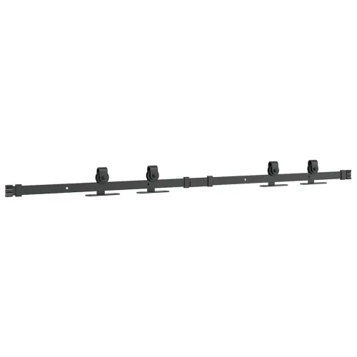 Komplet kliznih vrata ormarića 122 cm ugljični čelik - 122 cm 1 Dvokrilna vrata Crna Cijena