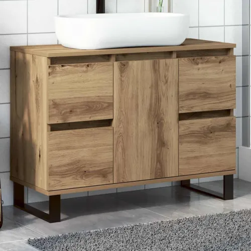 Kupaonski ormarić za Lavabo - Umivaonik boja hrasta konstruirano drvo - hrast artisan 1 1 Cijena