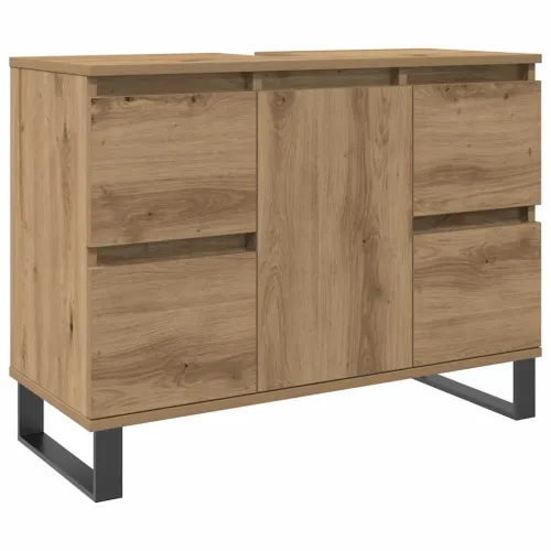 Kupaonski ormarić za Lavabo - Umivaonik boja hrasta konstruirano drvo - hrast artisan 1 1 Cijena