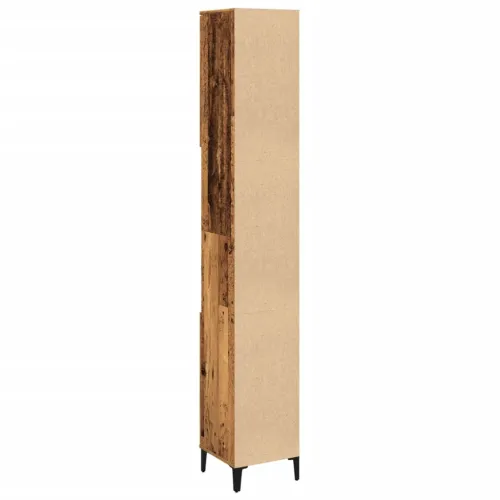Kupaonski ormarić staro drvo 30x30x190 cm konstruirano drvo - Staro drvo 1 Cijena