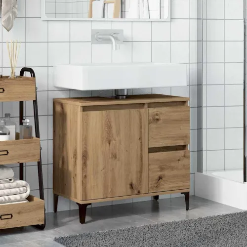 Ormarić za Lavabo - Umivaonik boja hrasta artisan 65x33x60 cm drveni - hrast artisan 1 Hrast artisan Cijena