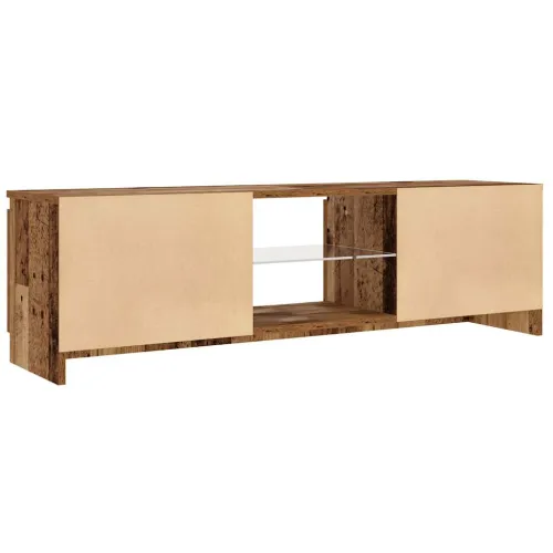 TV ormarić LED boja drva 120x30x36 cm konstruirano drvo - Staro drvo 120 x 30 x 36 cm 1 Cijena