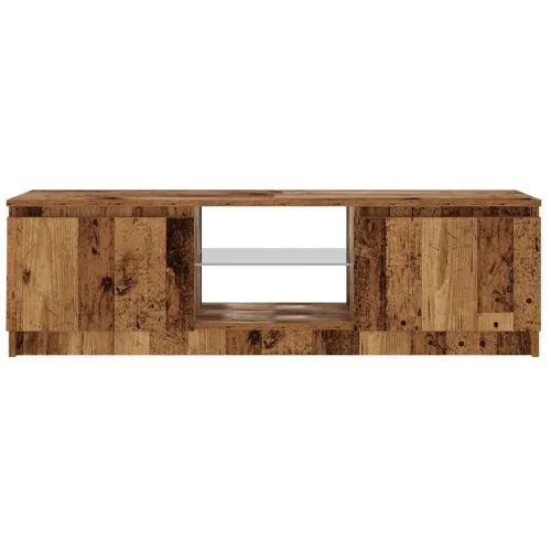 TV ormarić LED boja drva 120x30x36 cm konstruirano drvo - Staro drvo 120 x 30 x 36 cm 1 Cijena