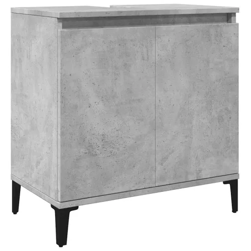 Ormarić za Lavabo - Umivaonik siva boja betona 58 x 33 x 60 cm drveni Cijena