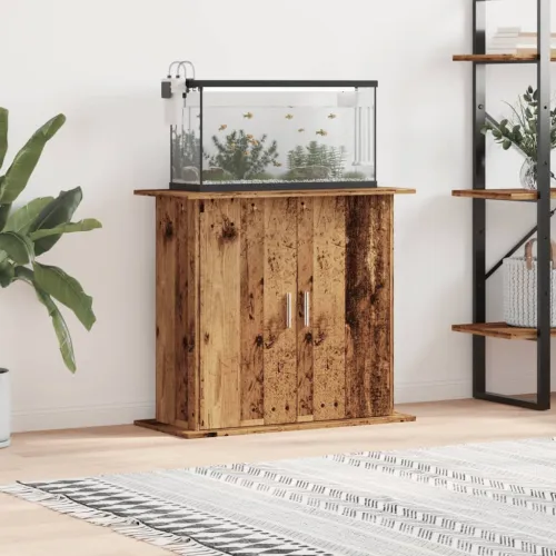 Stalak za akvarij boja drva 81x36x73 cm od konstruiranog drva - Staro drvo 81 x 36 x 73 cm Staro drvo 81 x 36 x 73 cm Cijena
