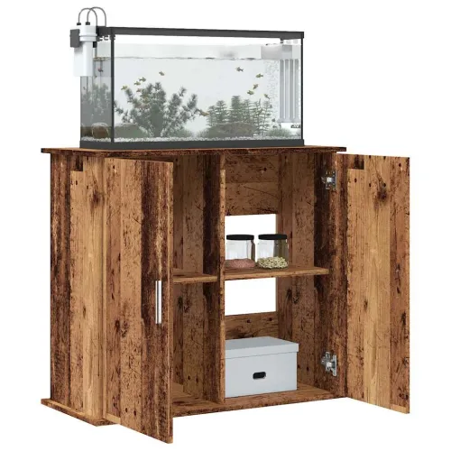 Stalak za akvarij boja drva 81x36x73 cm od konstruiranog drva - Staro drvo 81 x 36 x 73 cm Staro drvo 81 x 36 x 73 cm Cijena
