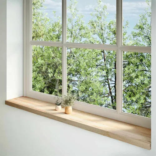 Prozorske klupice 2 kom 160x25x2 cm netretirane masivne hrast - Prirodna 160 x 25 x 2 cm Cijena
