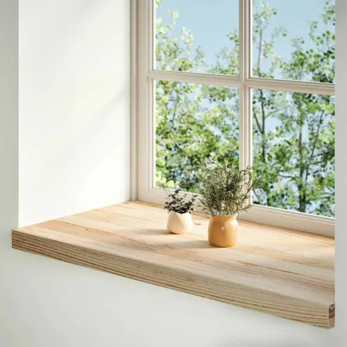 Prozorske klupice 2 kom 70x40x2 cm netretirane masivne hrast - Prirodna 70 x 40 x 2 cm Cijena