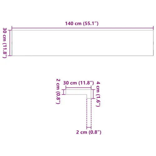 Prozorske klupice 2 kom svijetlosmeđe 140x30x2 cm masivne hrast - Svjetlosmeđa 140 x 30 x 2 cm Cijena