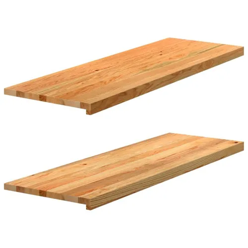 Prozorske klupice 2 kom svijetlosmeđe 120x40x2 cm masivne hrast - Svjetlosmeđa 120 x 40 x 2 cm Cijena
