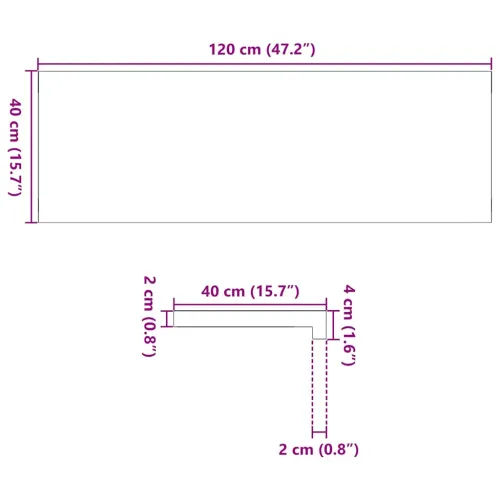 Prozorske klupice 2 kom svijetlosmeđe 120x40x2 cm masivne hrast - Svjetlosmeđa 120 x 40 x 2 cm Cijena