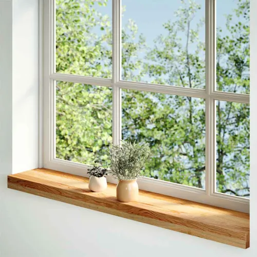 Prozorske klupice 2 kom svijetlosmeđe 70x15x2 cm masivne hrast - Svjetlosmeđa 70 x 15 x 2 cm Cijena