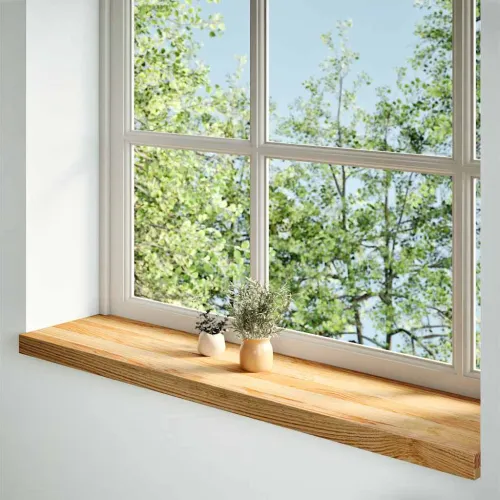 Prozorske klupice 2 kom svijetlosmeđe 100x25x2 cm masivne hrast - Svjetlosmeđa 100 x 25 x 2 cm Cijena