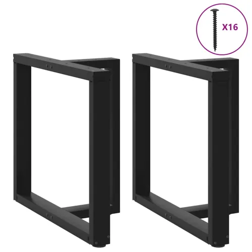 Noge za blagovaonski stol T-oblika 2 kom Crne 80x35x(72-73) cm Čelik - Crna 80 x 35 x (72-73) cm Cijena