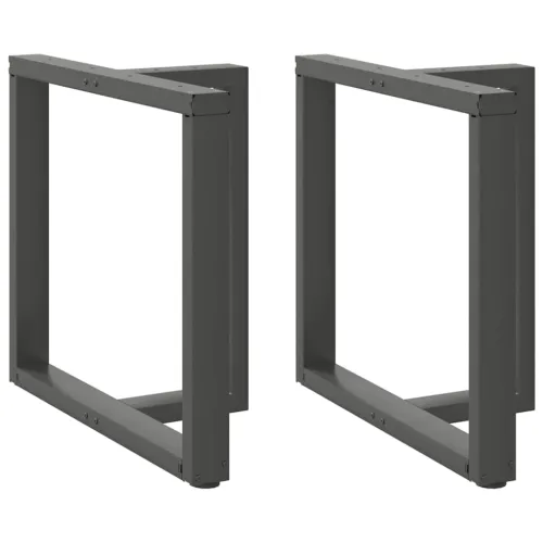 Noge za blagovaonski stol T-oblika 2 kom antracit 80x35x(72-73) cm čelik - Antracit 80 x 35 x (72-73) cm Cijena
