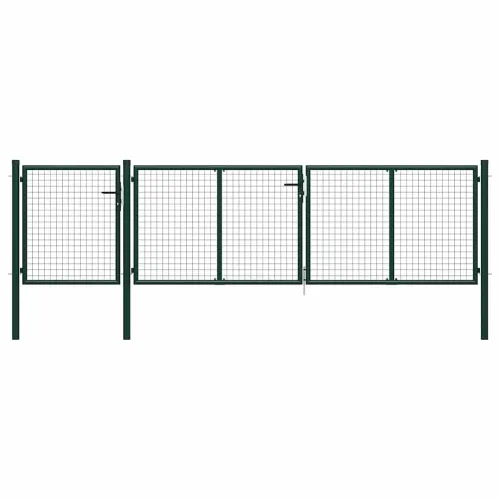 Dvorišna vrata - Vrtna vrata Čelik 400x75 cm Zelena - Zelena 400 x 75 cm Cijena