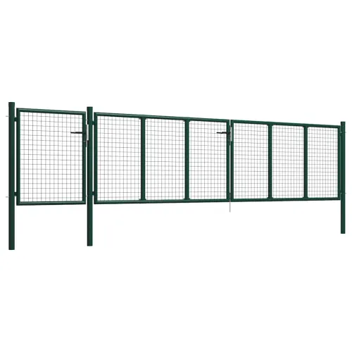 Dvorišna vrata - Vrtna vrata Čelik 500x75 cm Zelena - Zelena 500 x 75 cm Cijena