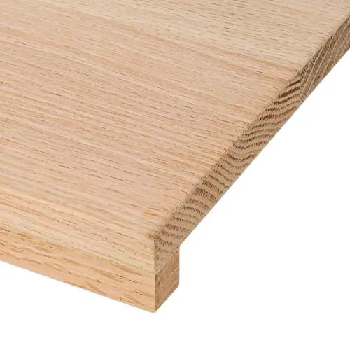 Prozorske klupice 2 kom 80x40x2 cm netretirane masivne hrast - Prirodna 80 x 40 x 2 cm Cijena