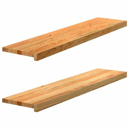Prozorske klupice 2 kom svijetlosmeđe 110x30x2 cm masivne hrast - Svjetlosmeđa 110 x 30 x 2 cm Cijena