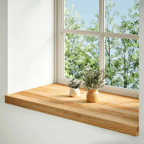 Prozorske klupice 2 kom svijetlosmeđe 80x40x2 cm masivne hrast - Svjetlosmeđa 80 x 40 x 2 cm Cijena