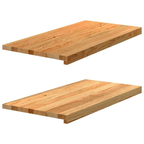 Prozorske klupice 2 kom svijetlosmeđe 80x40x2 cm masivne hrast - Svjetlosmeđa 80 x 40 x 2 cm Cijena