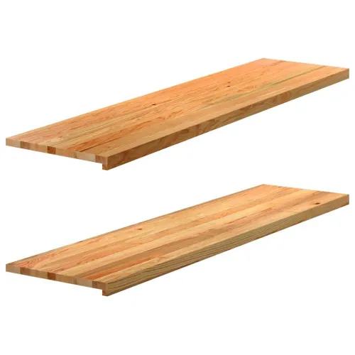 Prozorske klupice 2 kom svijetlosmeđe 160x40x2 cm masivne hrast - Svjetlosmeđa 160 x 40 x 2 cm Cijena