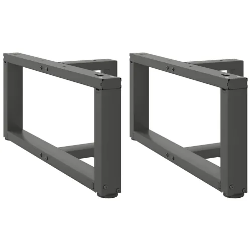 Noge za klub stolić T-oblika 2 kom antracit 60x25x(30-31) cm čelik - Antracit 60 x 25 x (30-31) cm Cijena