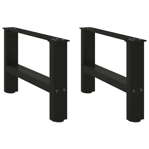 Noge za klub stolić crne 2 kom 50 x (30-31) cm čelik - Crna 50 x (30-31) cm Cijena