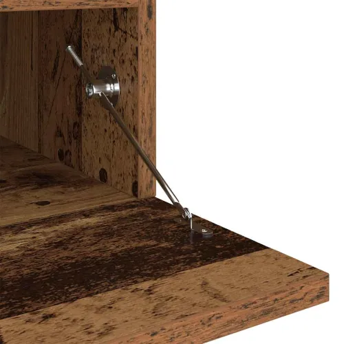 TV ormarić LED boja drva 200x35x40 cm konstruirano drvo - Staro drvo 1 Cijena