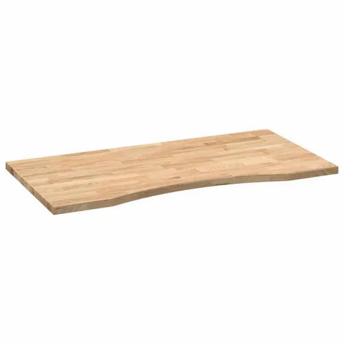 Ploča za radni stol 100x50x2,5cm netretirane masivne hrastovine - Prirodna 100 x 50 x 2.5 cm Cijena