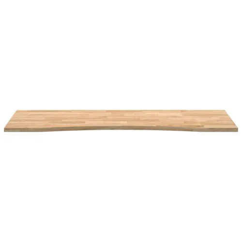 Ploča za radni stol 140x60x2,5cm netretirane masivne hrastovine - Prirodna 140 x 60 x 2.5 cm Cijena
