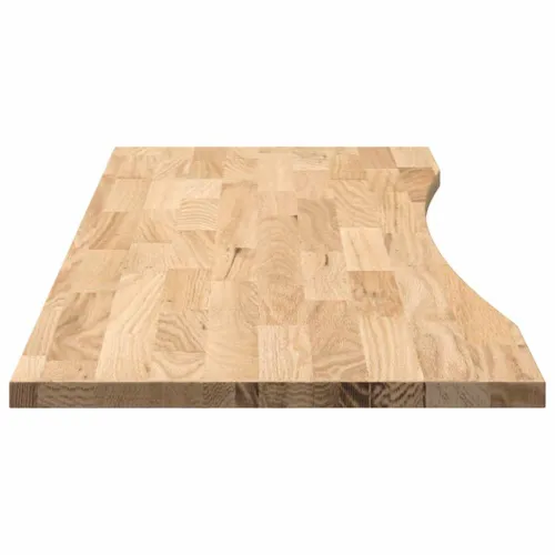 Ploča za radni stol 140x60x2,5cm netretirane masivne hrastovine - Prirodna 140 x 60 x 2.5 cm Cijena