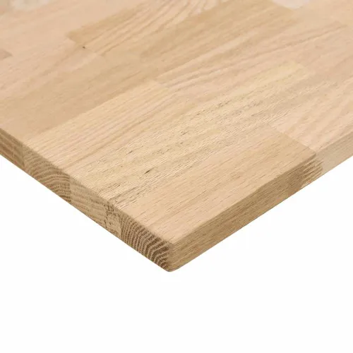 Ploča za radni stol 140x60x2,5cm netretirane masivne hrastovine - Prirodna 140 x 60 x 2.5 cm Cijena