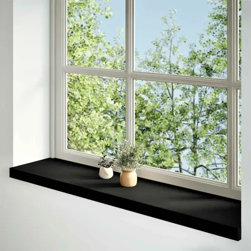 Prozorske klupice 2 kom smeđe-crne 100x30x2 cm masivne hrast - Tamno smeđa 100 x 30 x 2 cm Cijena