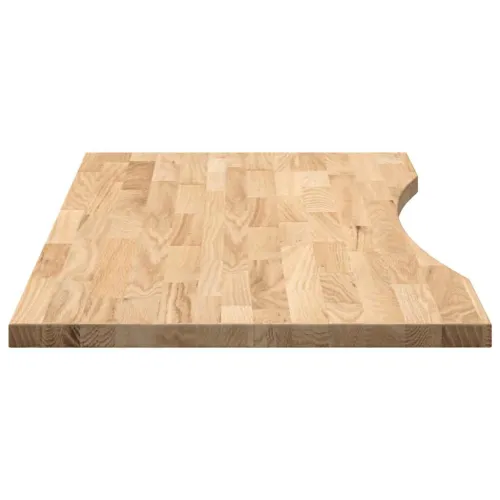 Ploča za radni stol 100x60x2,5cm netretirane masivne hrastovine - Prirodna 100 x 60 x 2.5 cm Cijena