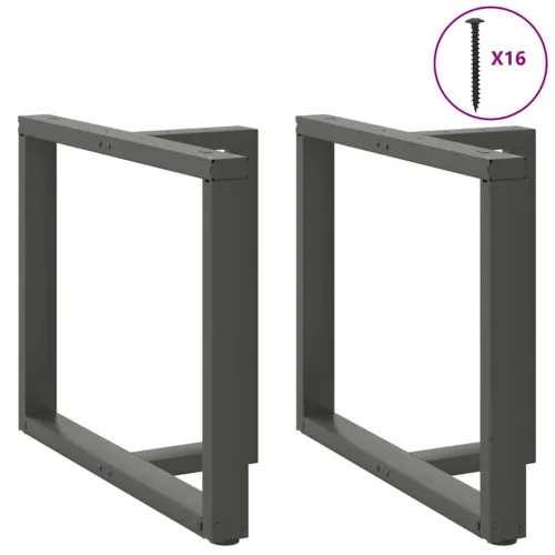 Noge za blagovaonski stol T-oblika 2 kom antracit 90x35x(72-73) cm čelik - Antracit 90 x 35 x (72-73) cm Cijena