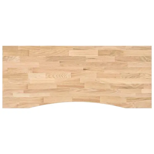 Ploča za radni stol 120x50x2,5cm netretirane masivne hrastovine - Prirodna 120 x 50 x 2.5 cm Cijena
