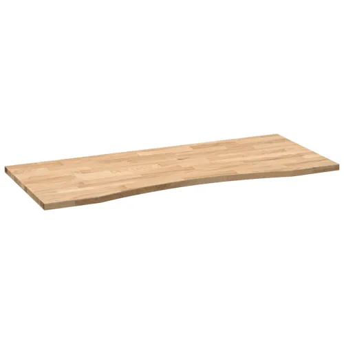 Ploča za radni stol 120x50x2,5cm netretirane masivne hrastovine - Prirodna 120 x 50 x 2.5 cm Cijena