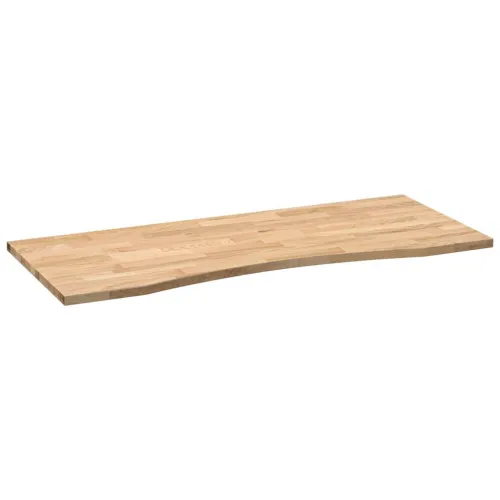 Ploča za radni stol 120x60x2,5cm netretirane masivne hrastovine - Prirodna 120 x 60 x 2.5 cm Cijena