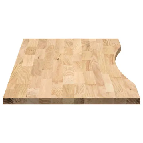 Ploča za radni stol 120x60x2,5cm netretirane masivne hrastovine - Prirodna 120 x 60 x 2.5 cm Cijena