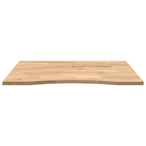 Ploča za radni stol 100x80x2,5cm netretirane masivne hrastovine - Prirodna 100 x 80 x 2.5 cm Cijena