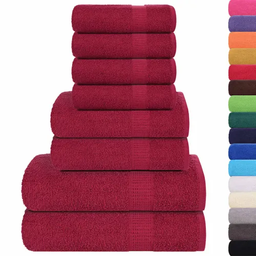 Set ručnika FROGN od 8 dijelova bordo 360 g/m² - Bordo Cijena