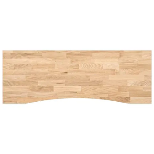 Ploča za radni stol 140x50x2,5cm netretirane masivne hrastovine - Prirodna 140 x 50 x 2.5 cm Cijena