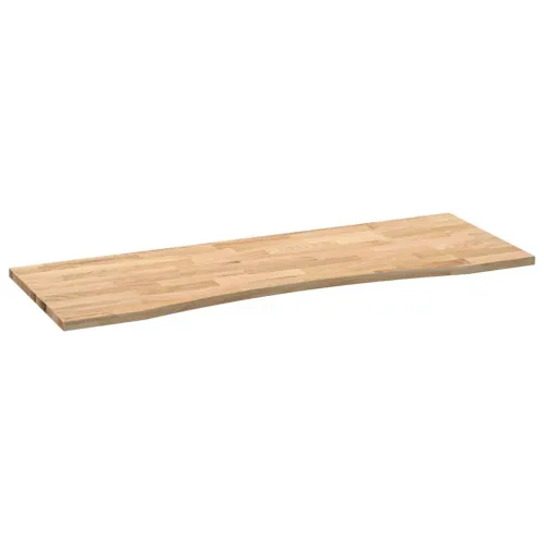 Ploča za radni stol 140x50x2,5cm netretirane masivne hrastovine - Prirodna 140 x 50 x 2.5 cm Cijena