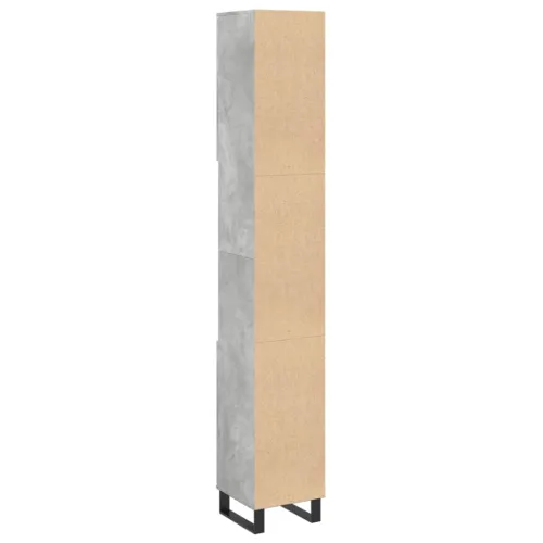 Kupaonski ormarić boja betona 30x30x190 cm konstruirano drvo - Beton siva Cijena