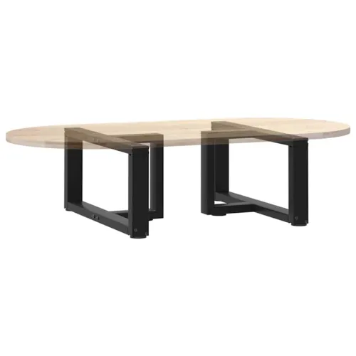 Noge za klub stolić T-oblika 2 kom Crne 70x25x(30-31) cm Čelik - Crna 70 x 25 x (30-31) cm Cijena