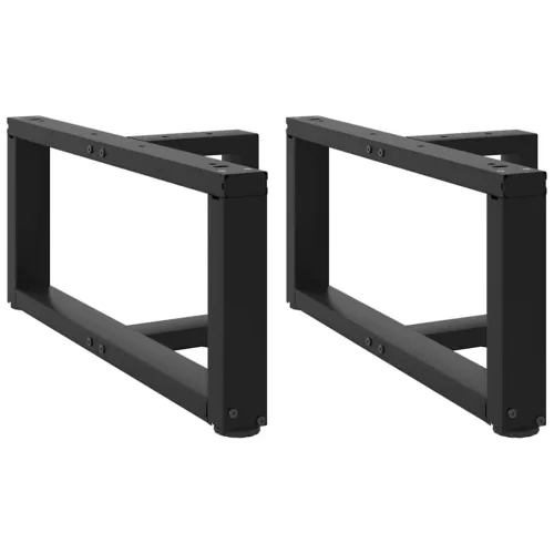 Noge za klub stolić T-oblika 2 kom Crne 70x25x(30-31) cm Čelik - Crna 70 x 25 x (30-31) cm Cijena