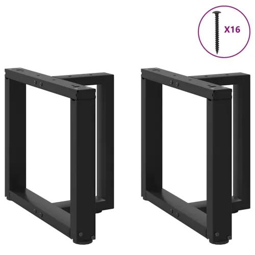 Noge za klub stolić T-oblika 2 kom Crne 50x25x(42-43) cm Čelik - Crna 50 x 25 x (42-43) cm Cijena